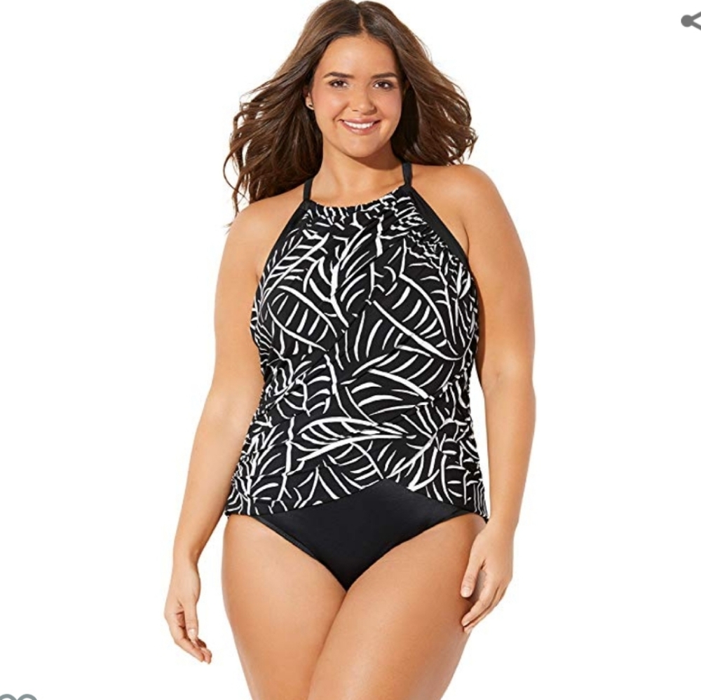 Trimshaper one piece swimsuit
